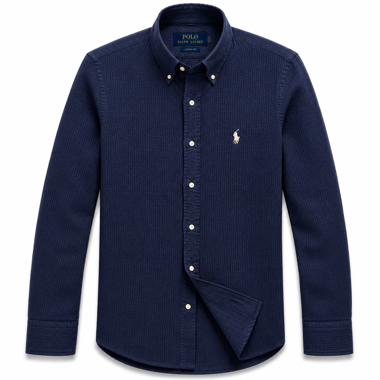 Men's Navy Blue Linen Summer Shirt | SINGH & CO